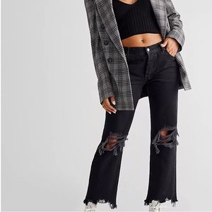 Free People - Maggie Mid-Rise Straight-Leg Jeans - Size 28